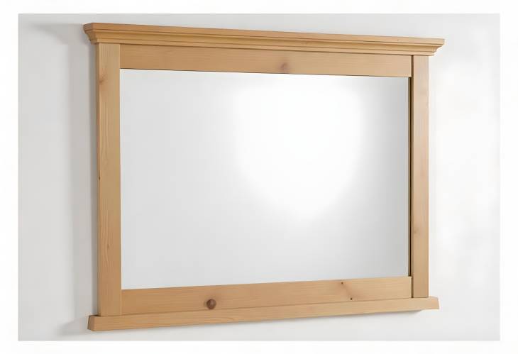 Tall Wooden Full Length Mirror with Natural Finish